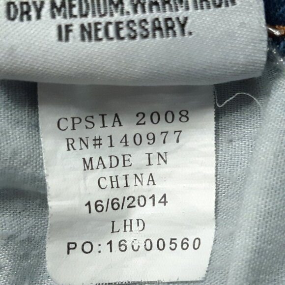 Hudson Jeans Girls 10 Blue Straight Leg Stretch Medium Wash 22 in Inseam - Picture 16 of 16